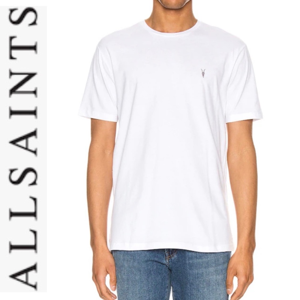 Men’s All Saints Basic Brace Tee white S